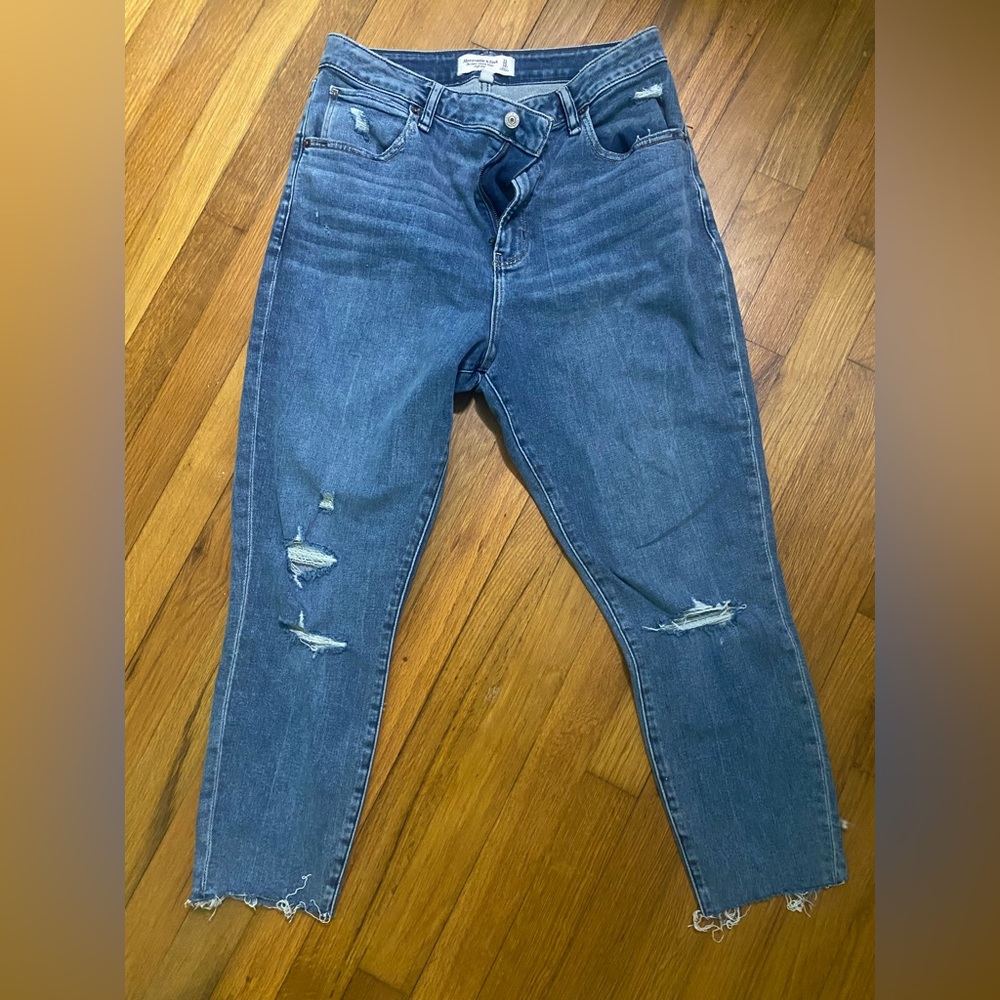 Abercrombie high rise super skinny ankle jean